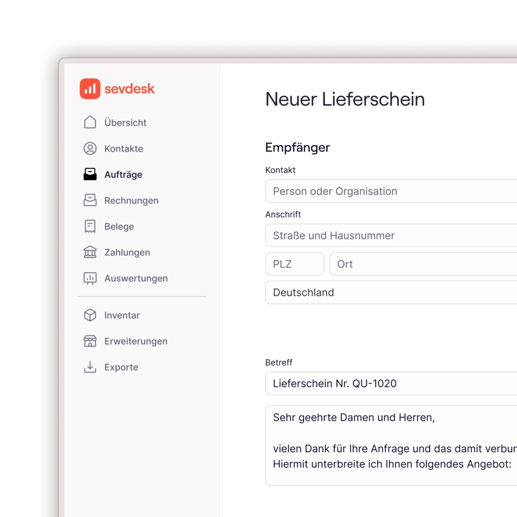 Lieferscheine erstellen und direkt mit Rechnungen verknüpfen